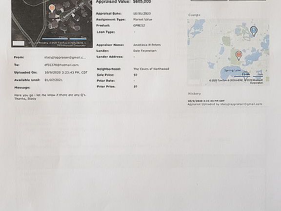 Recent appraised value