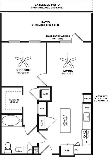 Floor plan A1 Extended