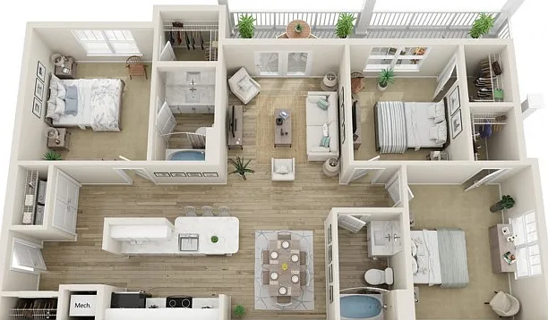 The Panama Three Bedroom Plan The Panama Three Bedroom Plan