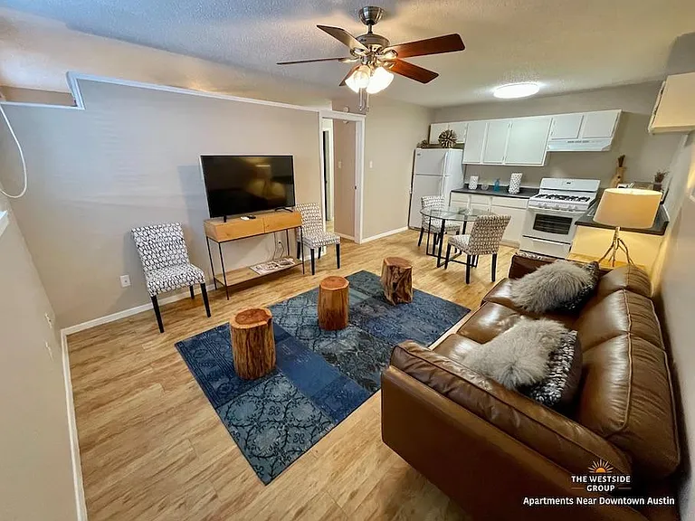Open floor plan living area and kitchen