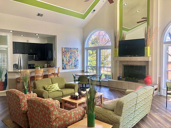 Interior of our recently-renovated clubhouse! Inside, residents can utilize great amenities such as our business center, coffee bar, sauna, and state of the art fitness center.