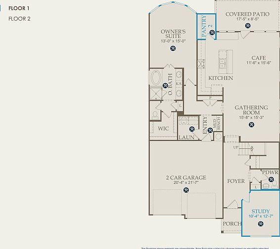 San Marcos Floor Plan, Quick Move-in Home, Floor 1