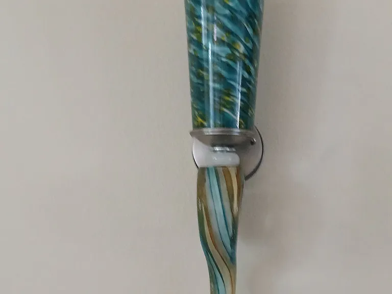 Custom hand blown wall light