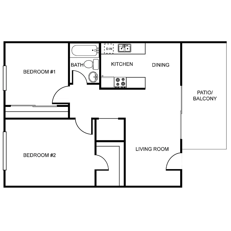 Floor plan The Oak