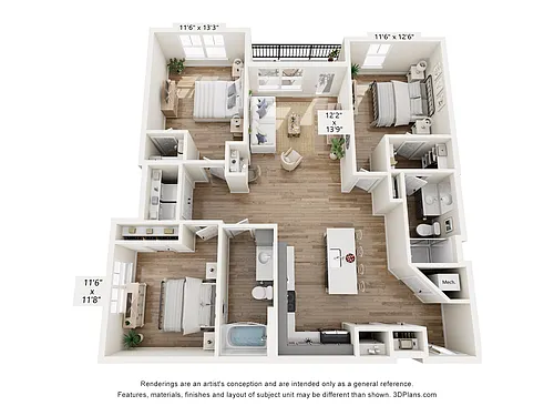 Floor plan Radiant