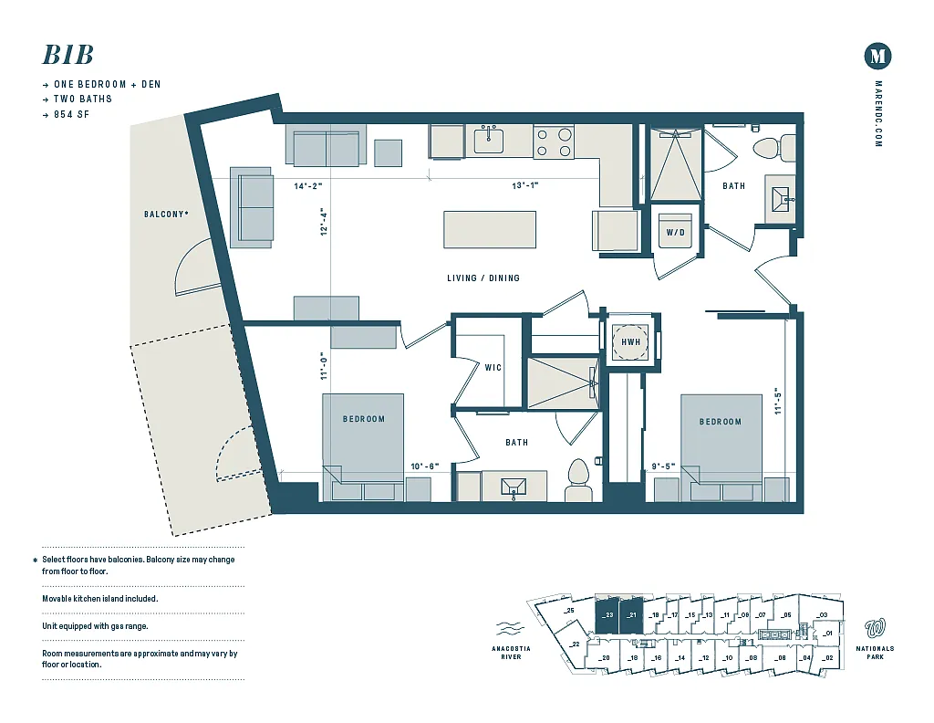 Floor plan B1B