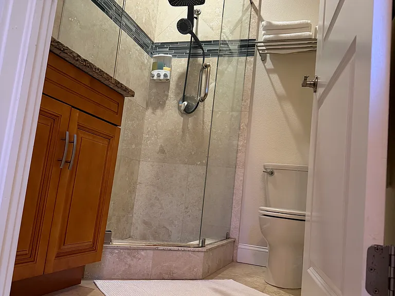 Large master bath with walk-in shower