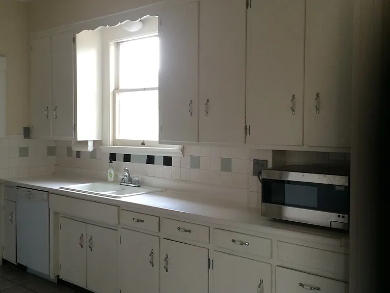 Kitchen, south counter with sink