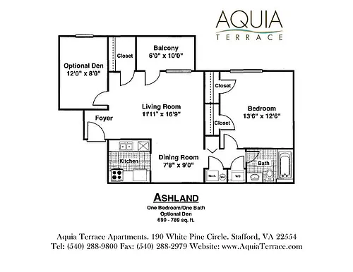 Floor plan The Ashland