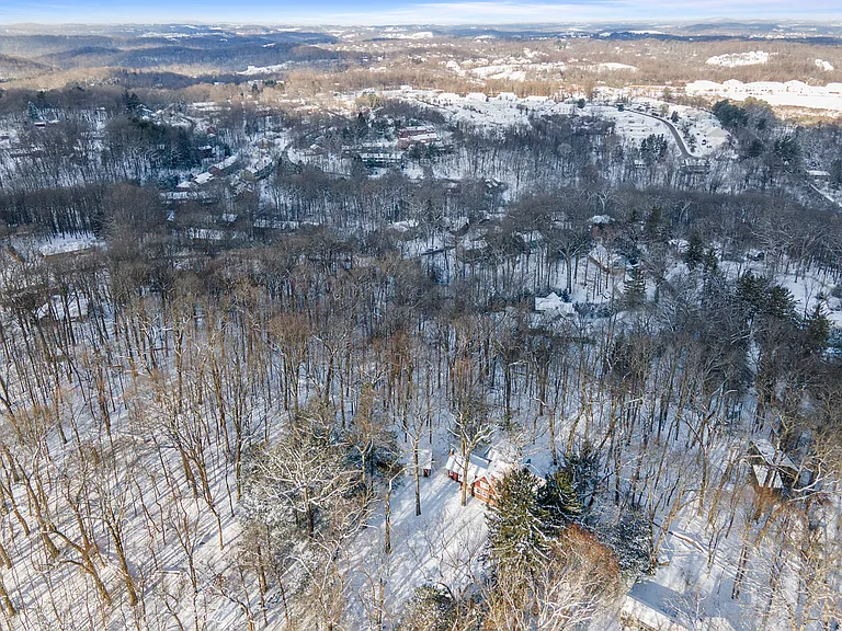 Drone shot of house
