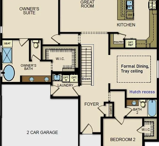 * Ground floor layout *