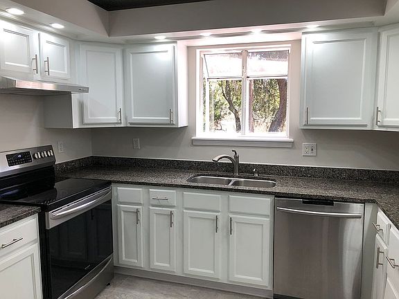 Kitchen with garden window