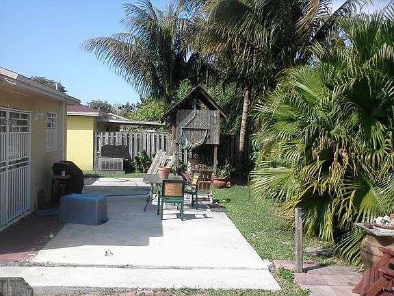 Backyard with clubhouse