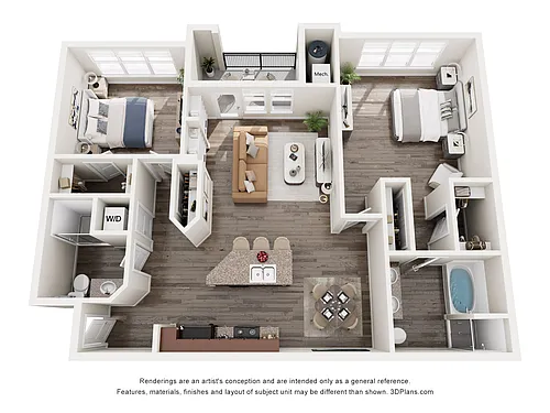 Floor plan 2X2-1187