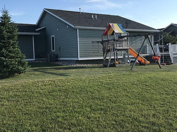 Backyard with playset