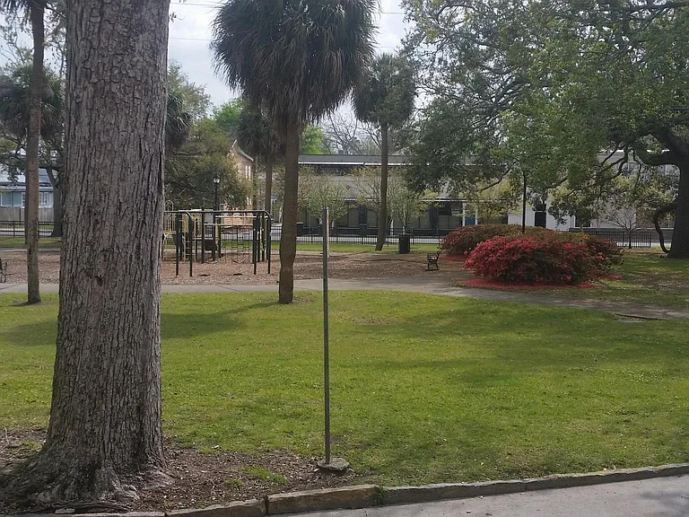 Dixon Park directly across the lane