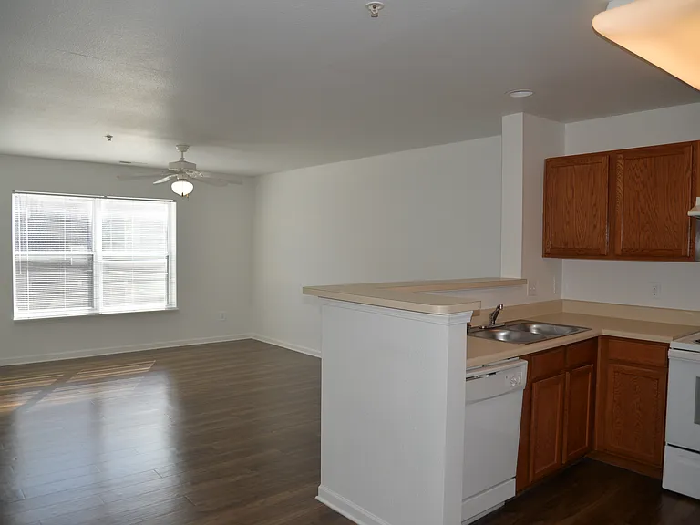 Open floor plan creates a seamless flow between living spaces