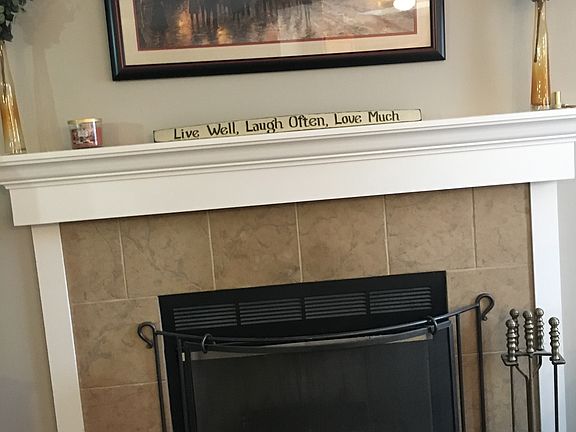 Wood burning fireplace 