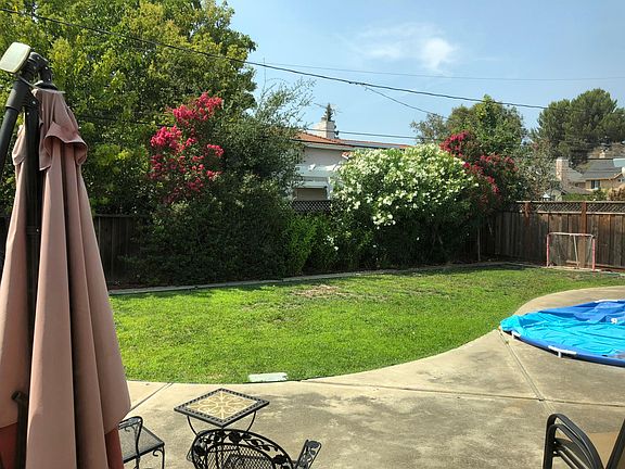 Backyard view from Living Room