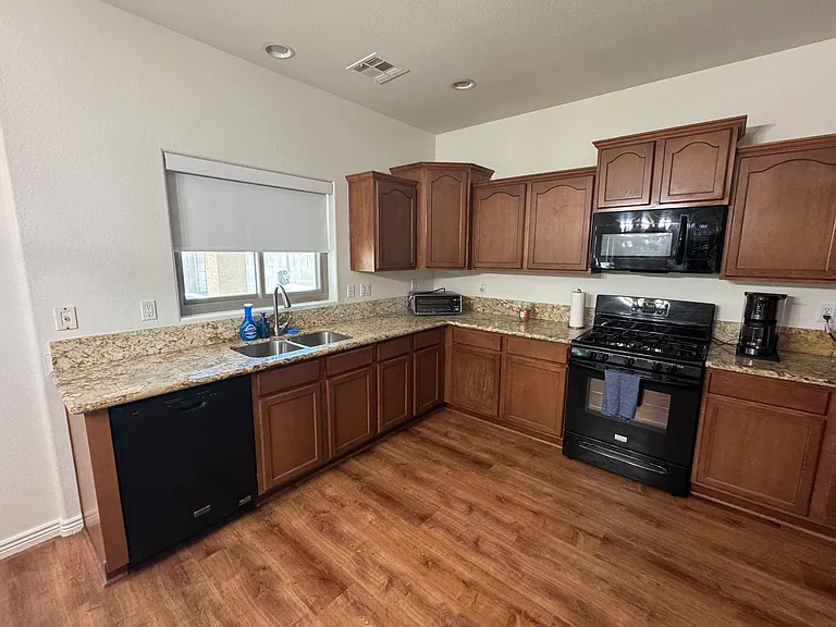 Kitchen, features plenty of storage, all appliances
