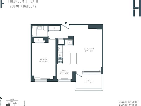 2nd image of 135 W 96th St APT 13F