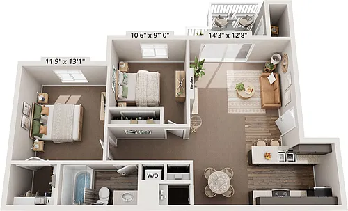 Floor plan 2/1 - Ta Reno