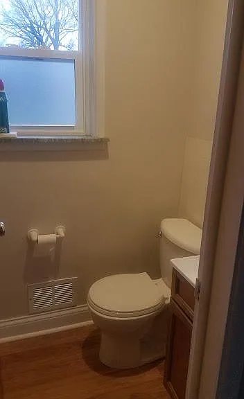 Half bath with sink & toilet