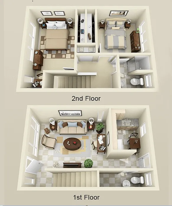 Floor plan 2X15