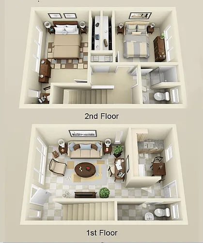 Floor plan 2X15