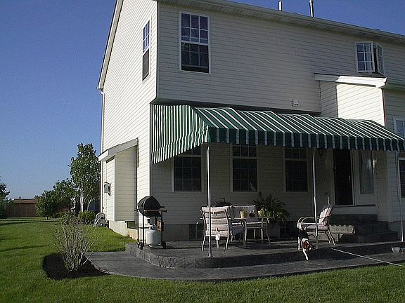 Stamped Patio and Awning