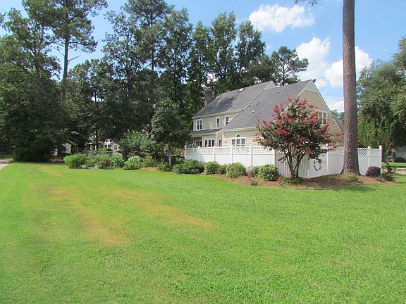 Backyard next to golf course