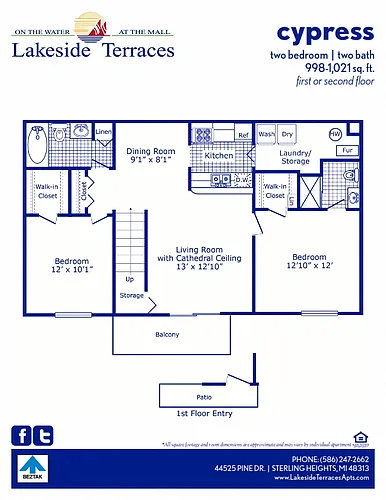 Floor plan Cypress