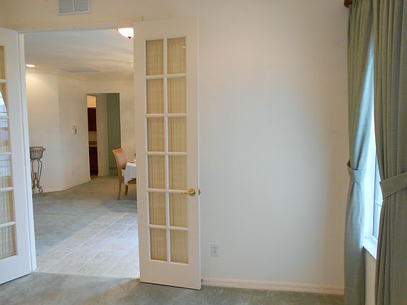 Library with French Doors