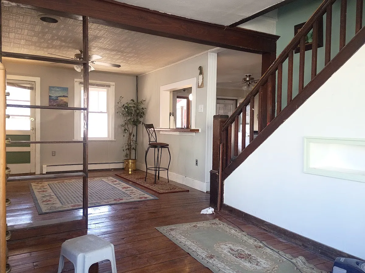 living room and dining room - 447 Center Ave
