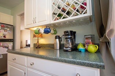 Wine rack in kitchen