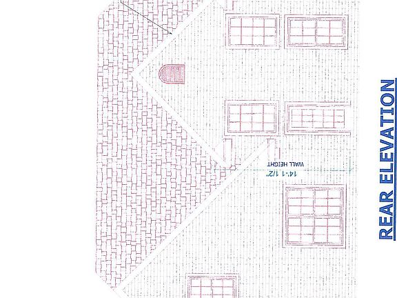 REAR ELEVATION OF HOME