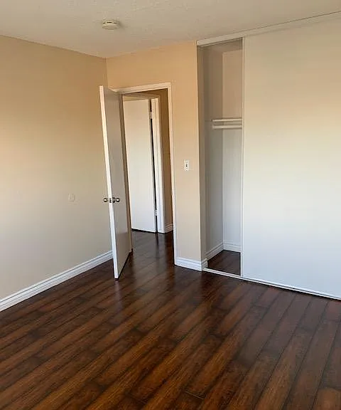 left bedroom closet and door