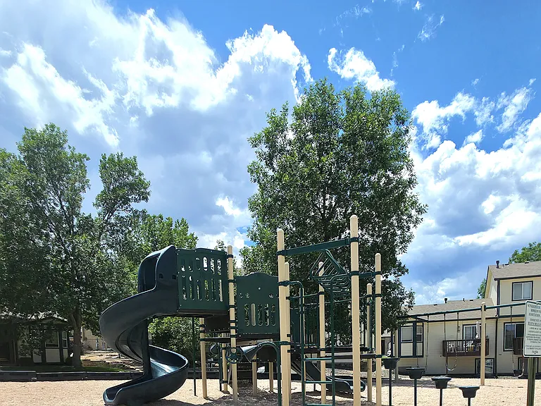 Community play ground right behind townhome