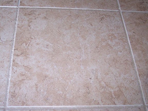 Close up of upgraded 18x18 tile in all main living areas