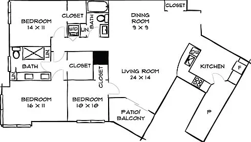 With Large Master Bedroom and Bathroom
