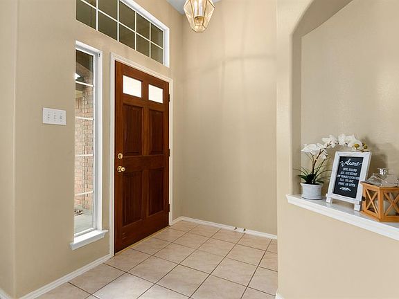 The open entry leads to a formal area with so much versatility.
