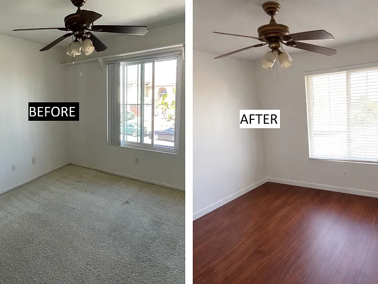 Third bedroom. New flooring.