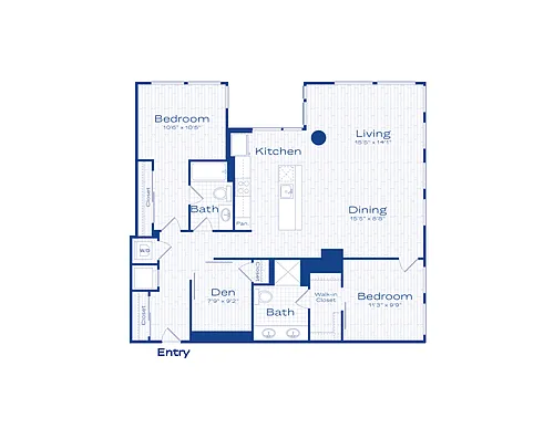 Floor plan Rigby B1D