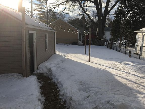Large fenced in backyard