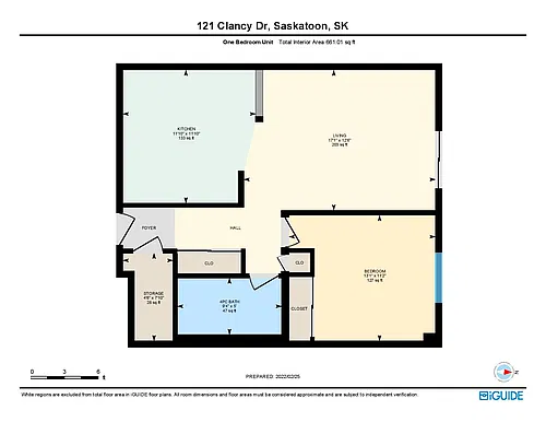 Floor plan - 1 Bedroom