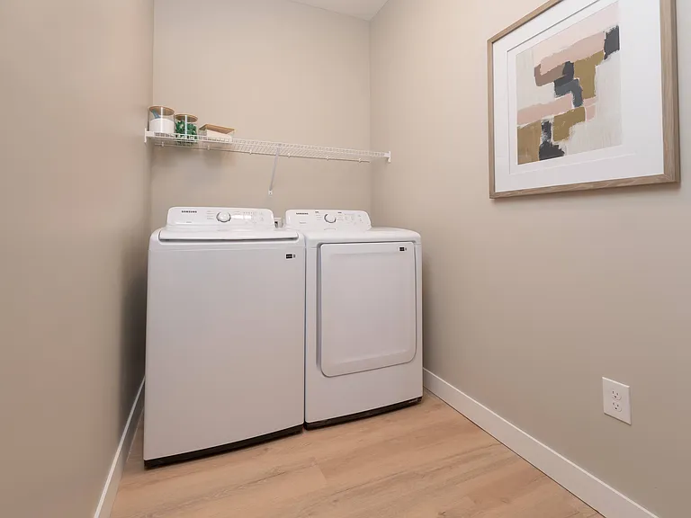 Laundry day made effortless with Washer/Dryer in Unit in every home.
