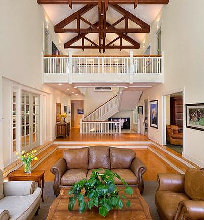 Elegant beam and  truss work