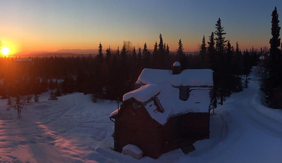 Winter sunset