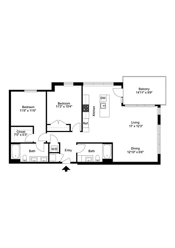 Floor plan B3