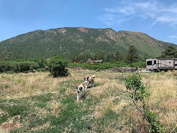 standing east looking west